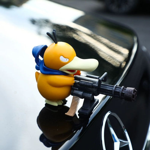 Pokemon Psyduck Action Figure – Gatling Gun Pose | Collectible Desktop Ornament, 9cm & 15cm